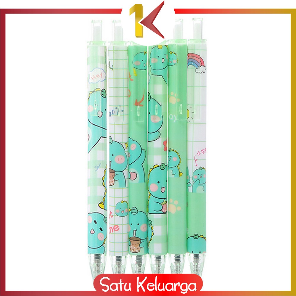 

SK-A35 Pen Gel Mekanik Motif Cartoon Dinosaur / Pulpen Pelajar Dan Kantor Pena Lucu Motif Dino Imut