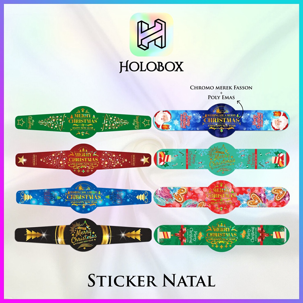 

sticker natal/sticker murah/sticker toples/sticker label toples/S44