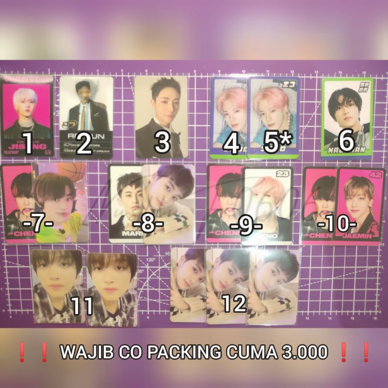 [READY] Mark Haechan Renjun Jeno Jaemin Chenle Jisung Official PC Photocard NCT Dream Glitch Mode Ch