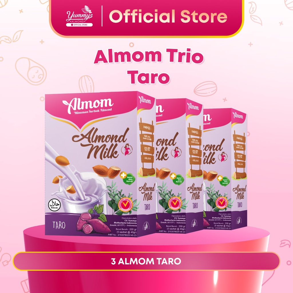 Jual Almom Susu Almond Milk Pelancar Asi Untuk Ibu Hamil 7 Bulan Hingga Menyusui Paket Isi 3 4850
