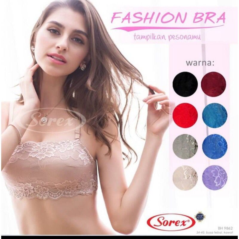 ARA98STORE - BH BRA KEMBEN S0REX 9862 ADA KAWAT BUSA SEDANG KAIT 2  - BH KEMBEN SOREX - ASLI SOREX - BH KEMBEN RENDA SOREX - BH KEMBEN WANITA FASHION - BAHAN RENDA PREMIUM - BH KEMBEN BROKAT BRUKAT - SIZE 34 36 38 40