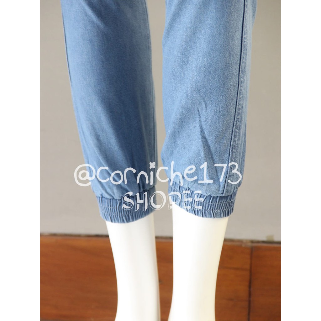 Corniche Jogger Denim Pants Blue - TF90182