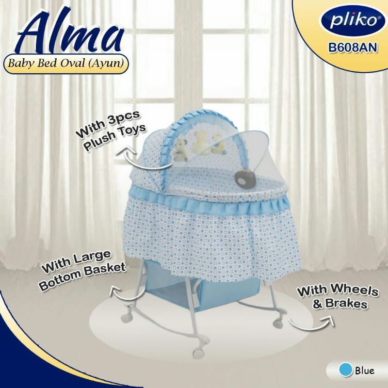 Box Bayi  Pliko Alma Baby Bed B 608 AN Tempat Tidur Kasur Ranjang Bayi