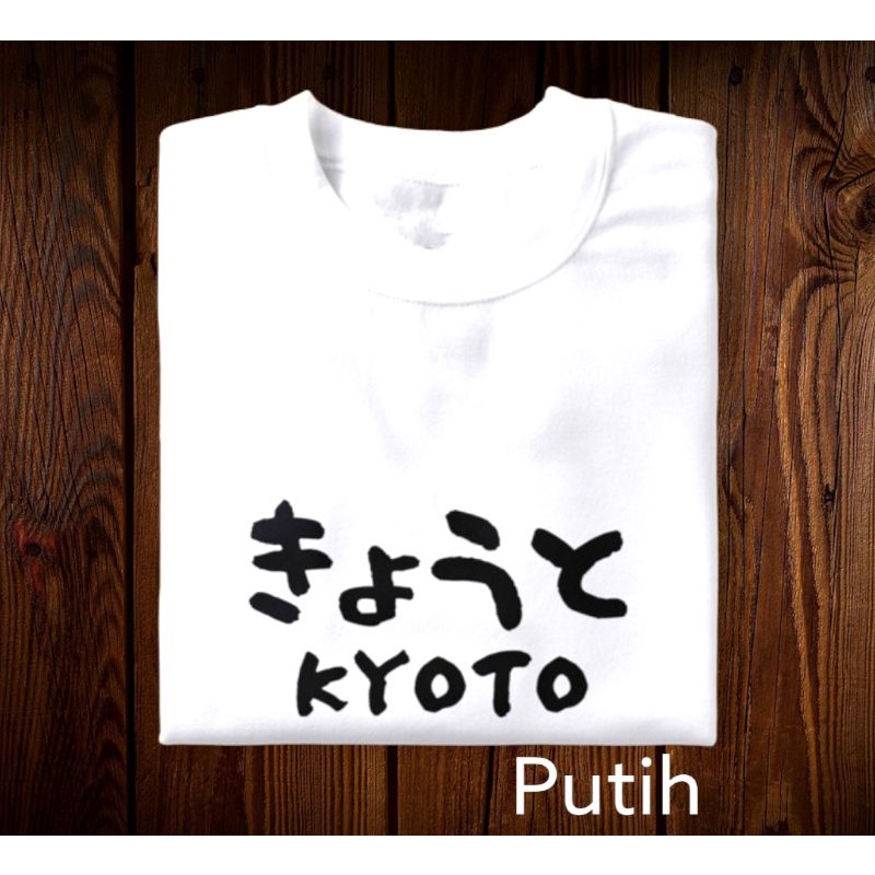 kaos polos sablon kyoto