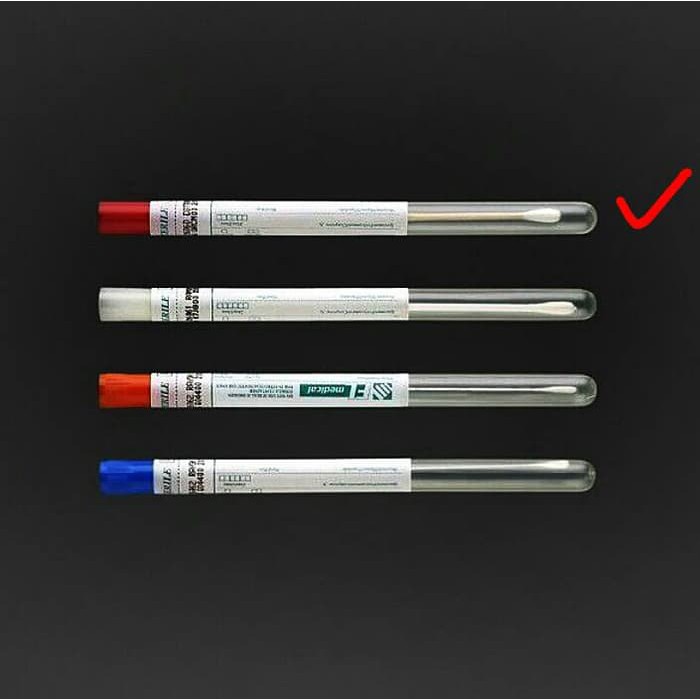 

Swab Wooden Stick w/ Cotton Tip in PP Test Tube, Sterile, 100 pcs/pack