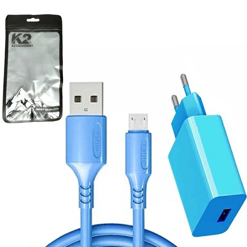 Charger Macaron 2.1A Cable V8 MICRO USB