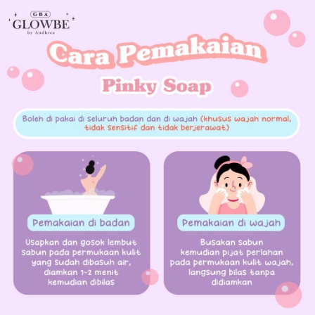 SABUN PENCERAH KULIT | Glowbe Pinky Soap For Brightening Skin glowbe