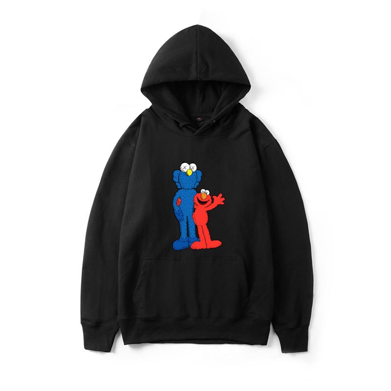 kaws x sesame street mens hoodie