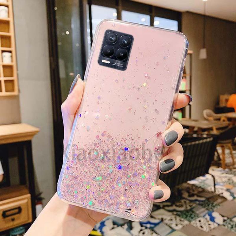 Realme 8 8 Pro Casing Soft Case Tpu Bahan Premium Glitter Glossy