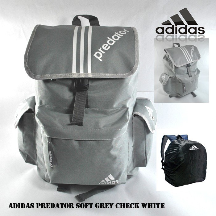 TAS RANSEL ADIDAS PREDATOR/ BACKPACK ADIDAS PREDATOR ABU MUDA LIS PUTIH