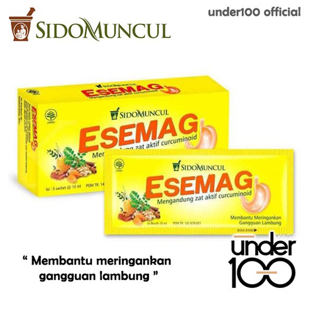 ❤ Under100 ❤ Sidomuncul Esemag 1 Sachet | 1 Strip isi 6 | Membantu Meringankan Gangguan Lambung  | Jamu 10ml