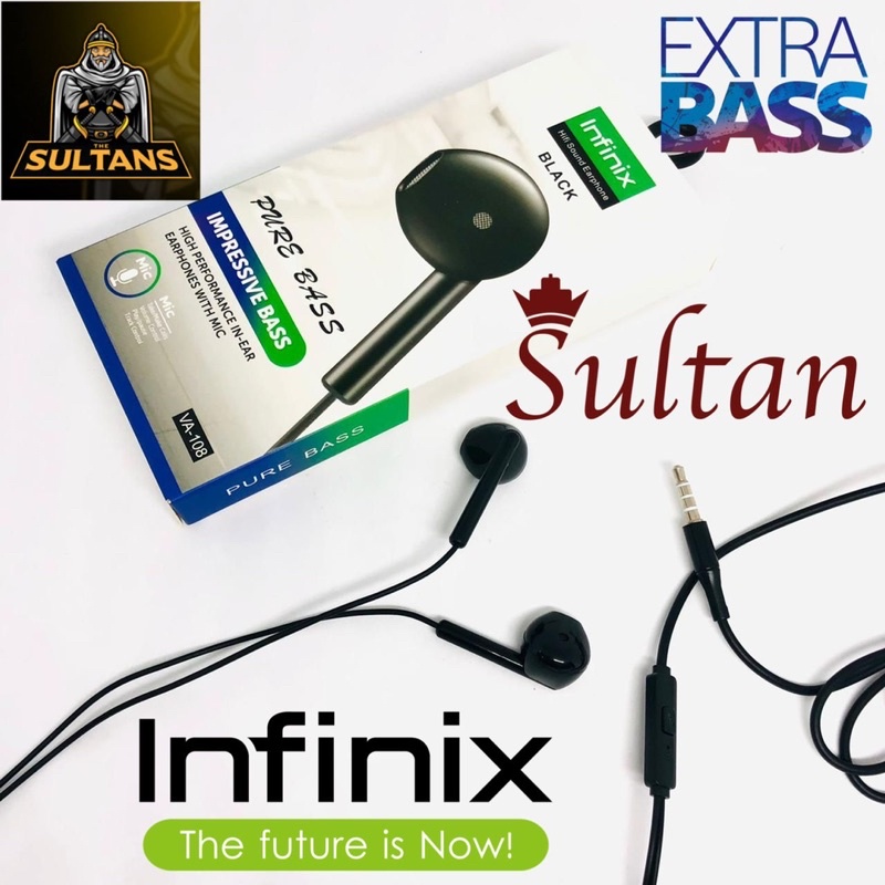 HANDSFREE INFINIX VA-108 EARPHONE INFINIX EXTRA BASS