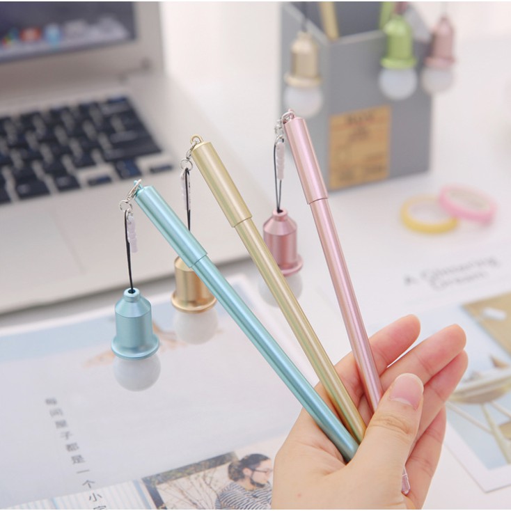 Pulpen gel gantungan lampu led unik-2