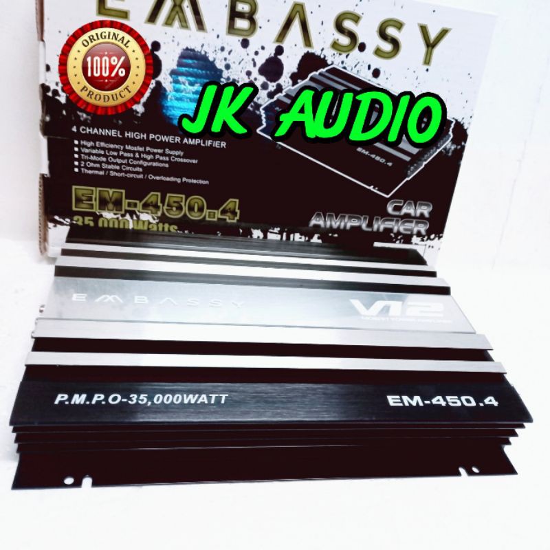 Power Embassy EM 450 - Embassy New V12 Power 4 Channel