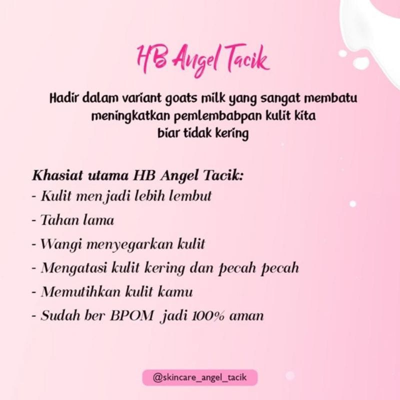 ANGEL TACIK/ TACIK ANGEL BODY LOTION/ PEMUTIH BPOM MURAH