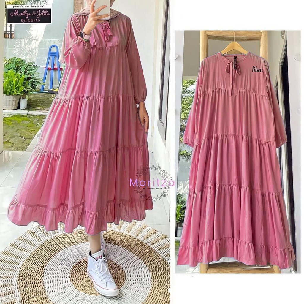 RACHEL LONG  DRESS/DRESS MUSLIM/MIDI DRESS/GAMIS MUSLIM TERBARU/DRESS 2021/BUSUI/COD