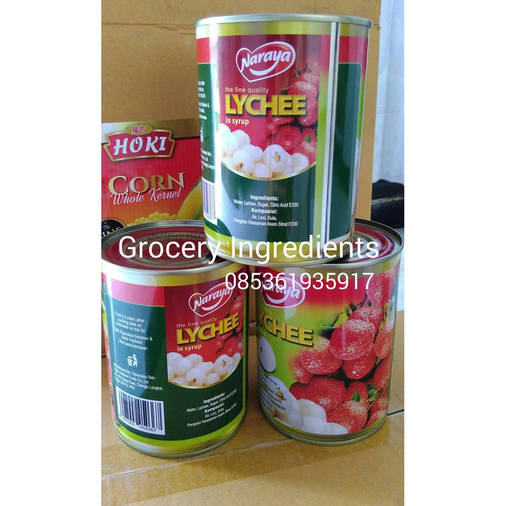 Jual Spesial Promo Naraya Lychee In Can 565 Gram/ Leci Dalam Sirup