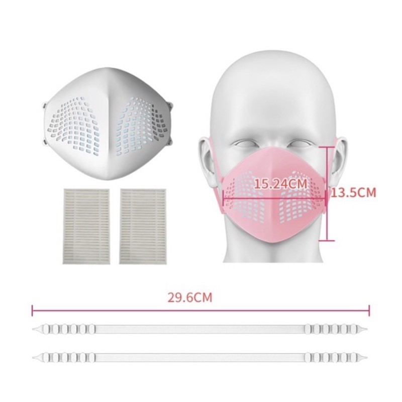 Masker n95 silicon / masker silicon hepa filter