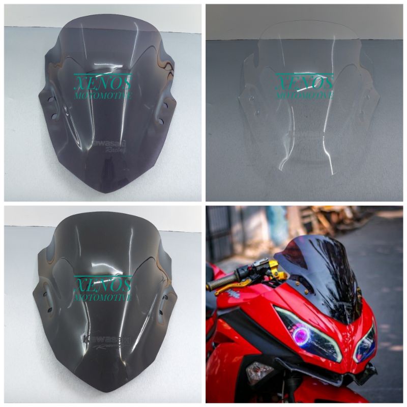 WINSIL NINJA 250 FI OLD WINDSHIELD  NINJA 250 FI JENONG KACA VISOR NINJA 250 FI OLD