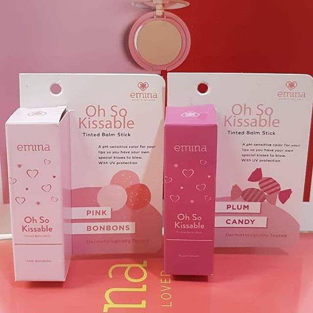 ✿ELYSABETHME✿ ˜”*°• emina •°*”˜. Emina Oh So Kissable Tinted Balm Stick lipbalm kissproof cipokable pelembab anti bibir kering base lipcream