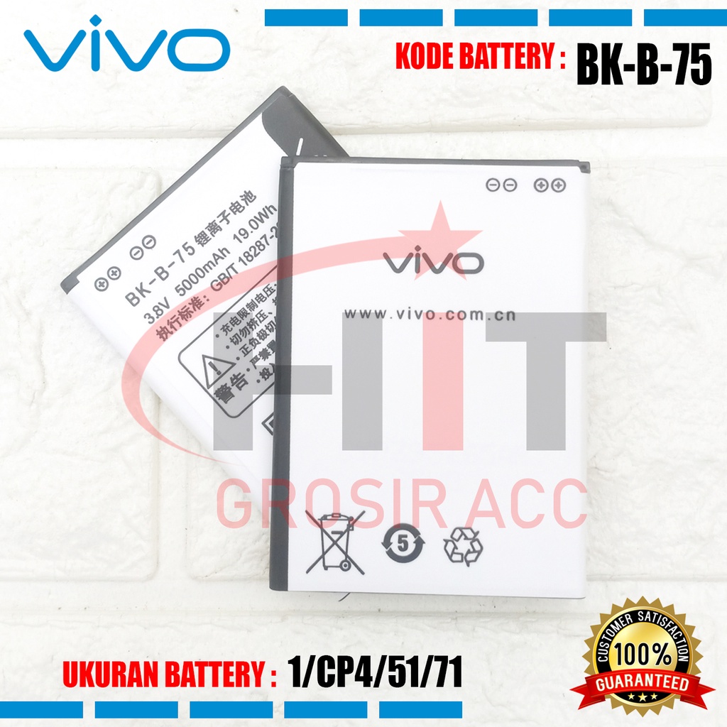 Baterai Battery BK-B-75 Original For Vivo Y21 / Y23 / Y15 / Y13
