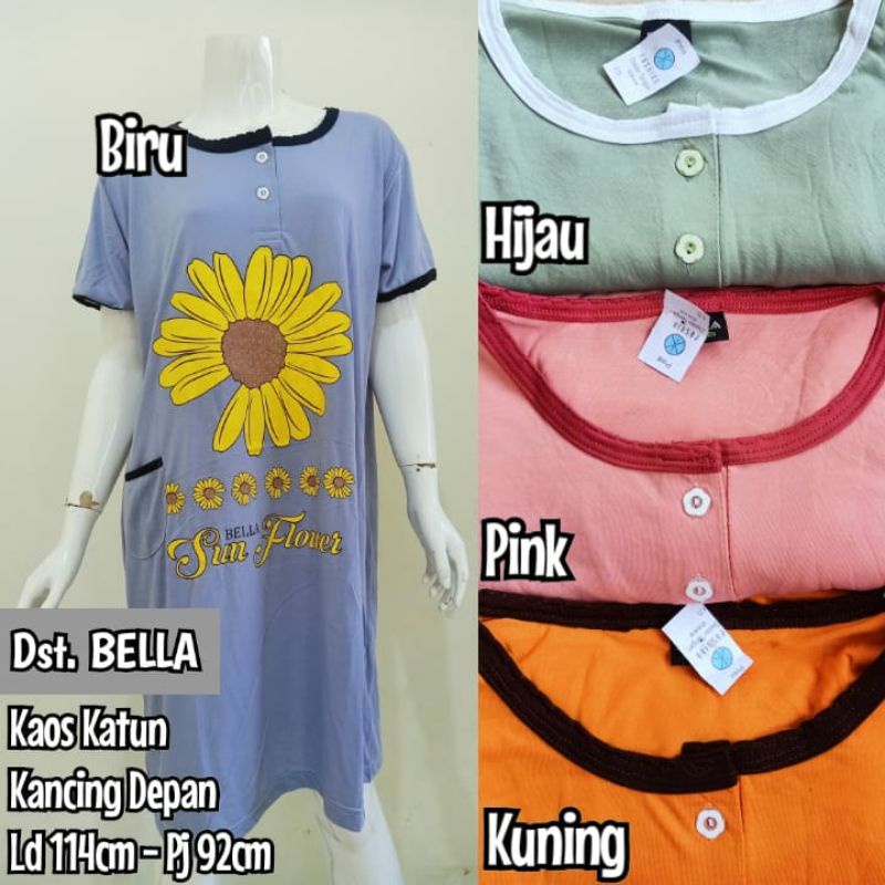 Daster Kaos Jumbo Murah, Homedress Jumbo, Baju Tidur Wanita Jumbo