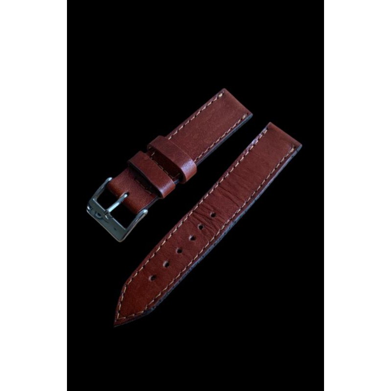 Strap tali jam tangan kulit sapi asli coklat keren nih