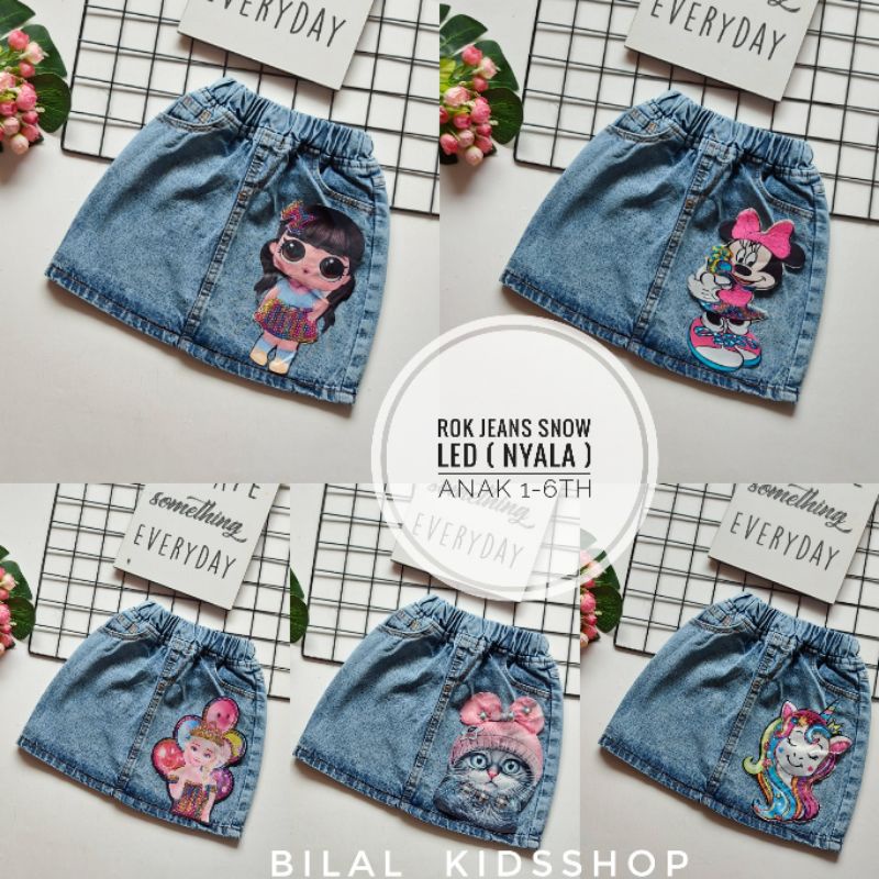 ROK JEANS LED ( NYALA ) / ROK MINI ANAK