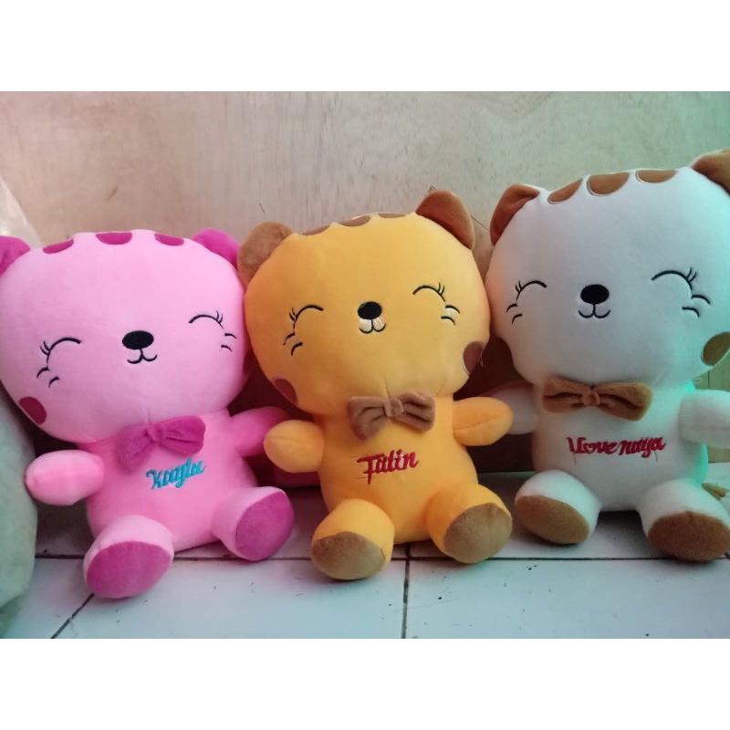 BONEKA KUCING CANTIK XL GRATIS UKIR NAMA