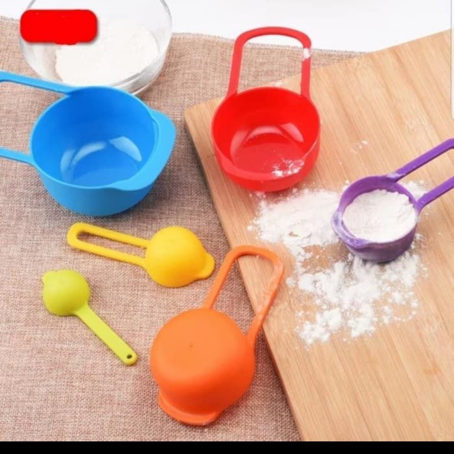 Sendok takar jumbo 6 set measuring spoon cup takaran besar susu tepung adonan kue kitchen alat dapur