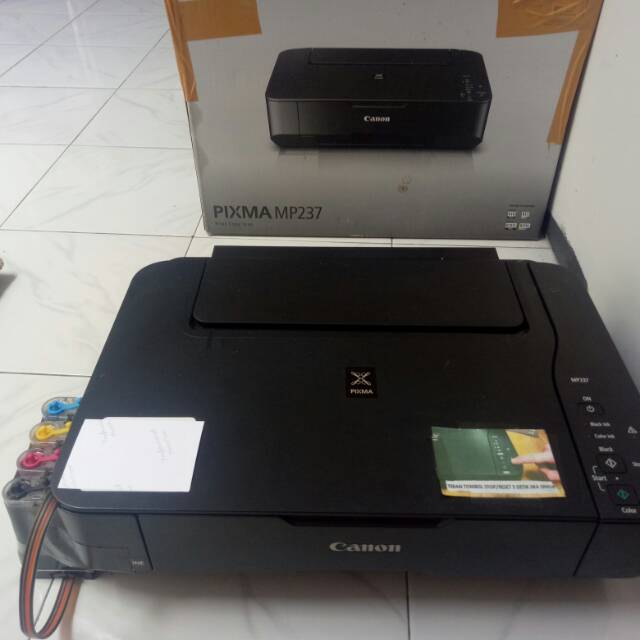 Canon mp 237 (print, copy and scan) sudah sama INFUS