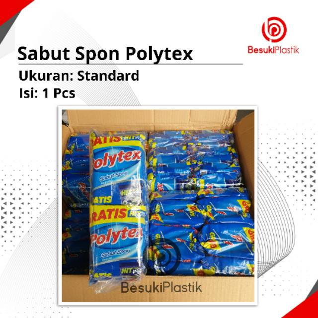 Sabut Spon Polytex / Spon Polytex / Spon Cuci Piring / Sepon Cuci Polytex