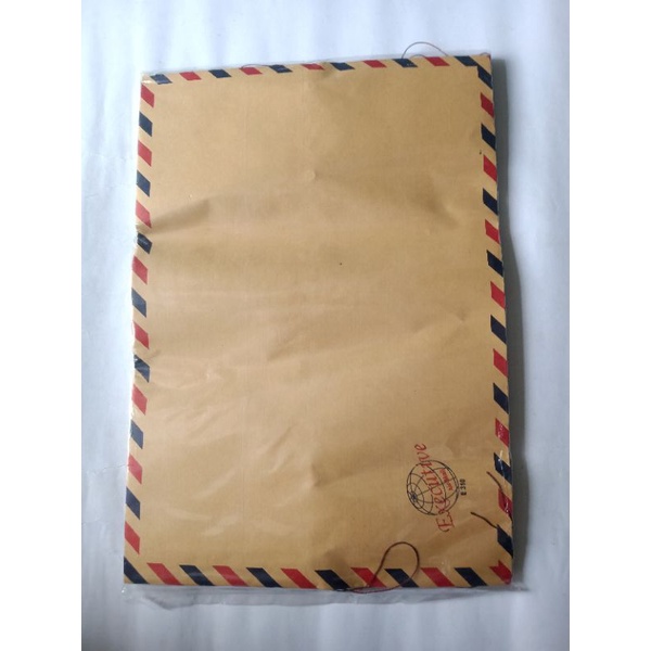 

(10 Lembar) Amplop Coklat Tali Air Mail Ukuran Folio