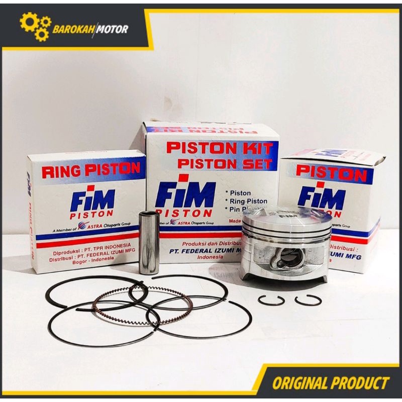 PISTON KIT SEHER SET KAZE OVERSIZE 53 53.5 54 54.5 55 56 PIN 13 FIM IZUMI-5