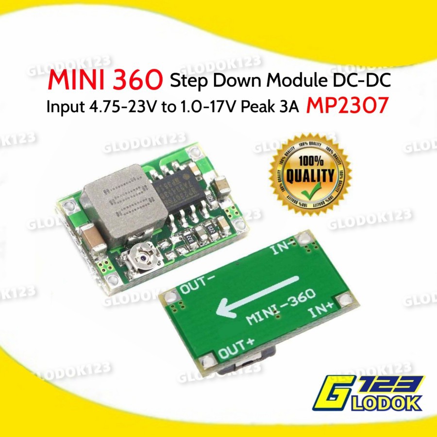 Mini 360 DC DC Step Down Buck Converter Modul Power DC MP2307