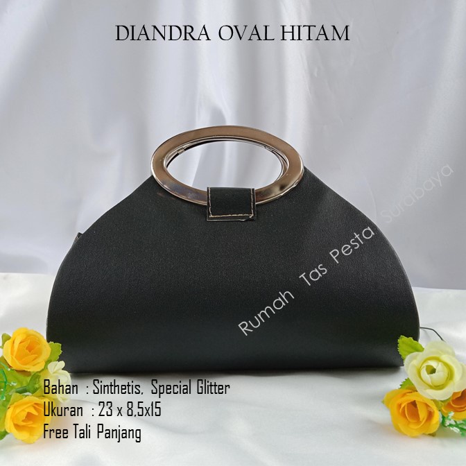 Tas Termurah,Tas Bagus,Tas Unik,DIANDRA OVAL HITAM