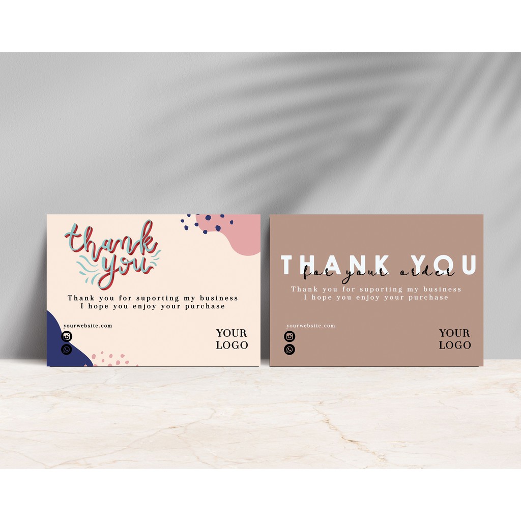 

Thank Card Olshop / Thanks Card / Kartu Ucapan Terima Kasih/ Kartu Souvenir - Colorfull