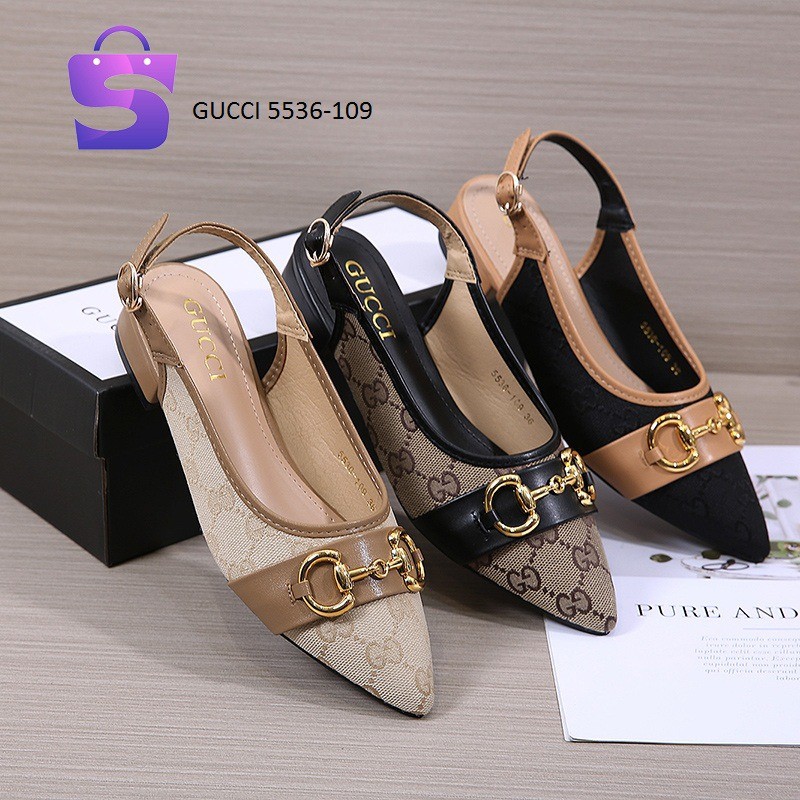 SEPATU WANITA HEELS SLINGBACK SHOES 5536-109