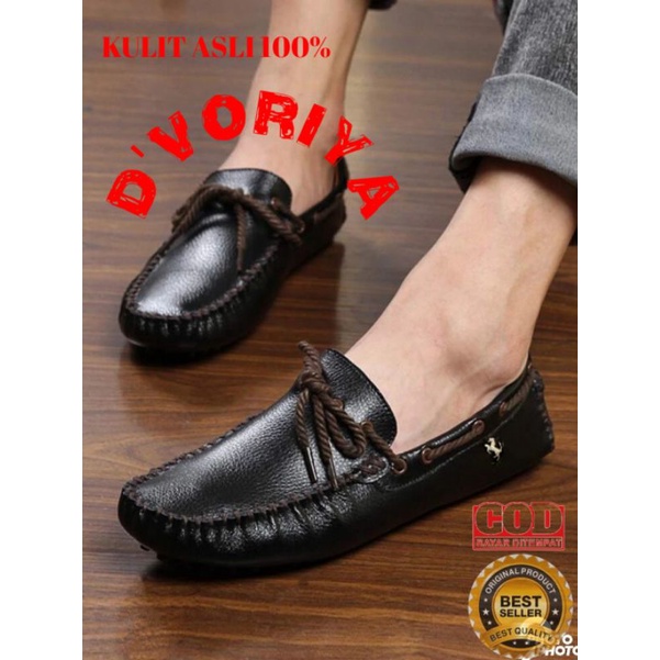 SEPATU PANTOFEL KULIT ASLI MURAH KANTOR FORMAL CASUAL KASUAL LOAFER SANTAI