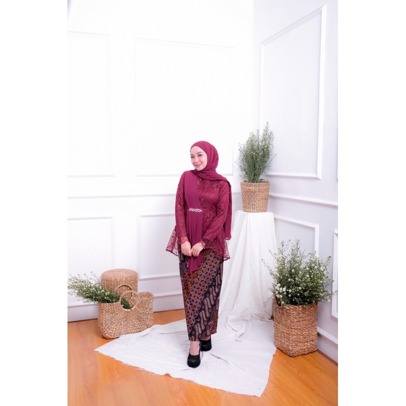 Set Couple Amalia Maroon