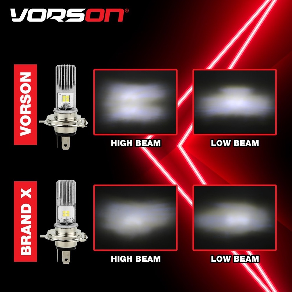 Lampu Depan LED Utama Motor Scoopy Vixion VORSON H4 LED