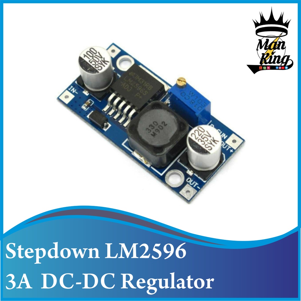 LM2596 Modul regulator voltase stepdown LM 2596