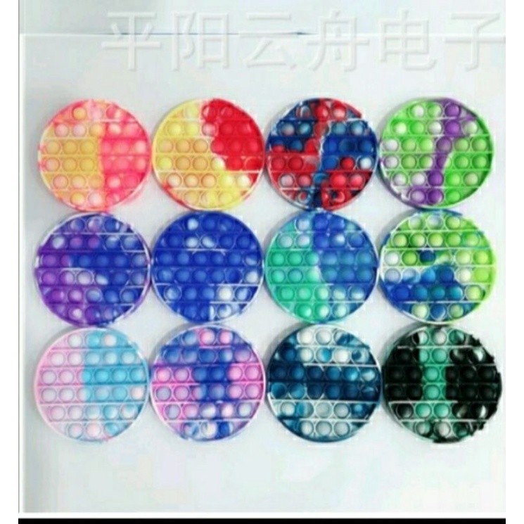 POP IT MAINAN ANAK VIRAL | DIAMETER 11-12 CM-Lingkaran