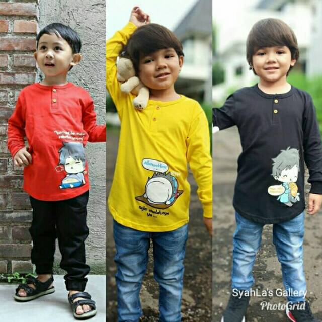 Vitto Kids Boys Muslim Series / Koko Anak Bahan Kaos