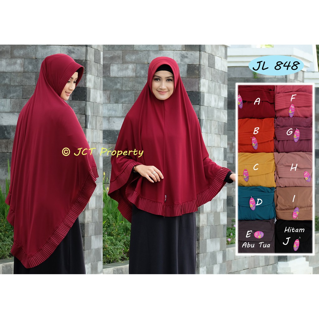 Jilbab Instan Syar'i Mariana Jumbo Plisket (JL 848)