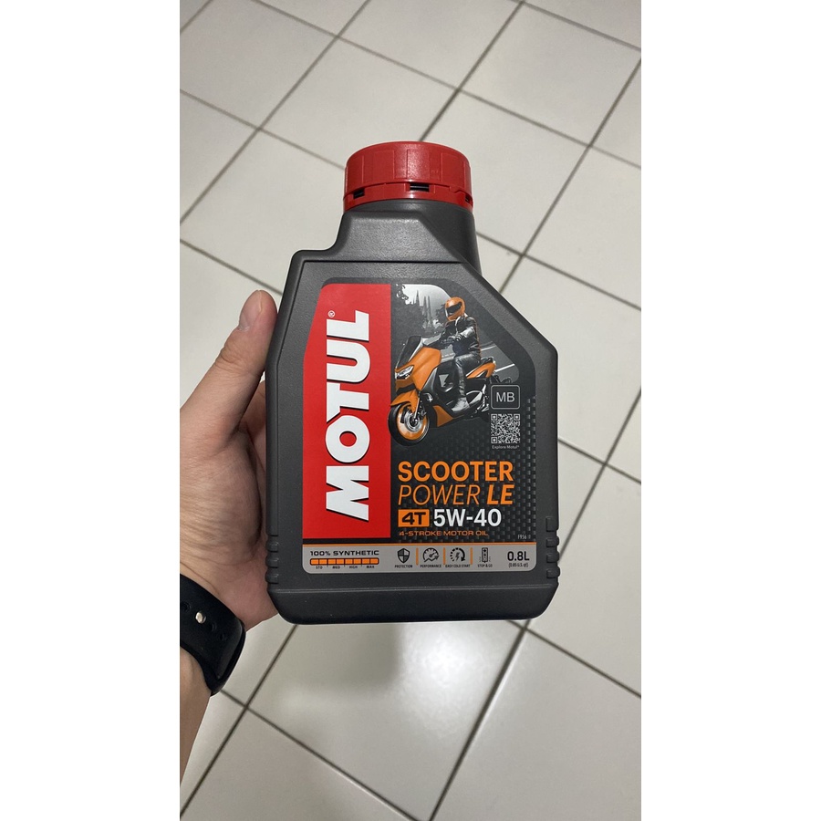 OLI MOTUL 4T SCOOTER POWER LE 5W 40 0,8 LITER OLI MOTOR ASLI