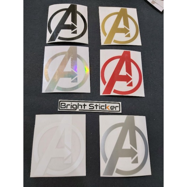 STICKER LOGO AVENGERS CUTTING