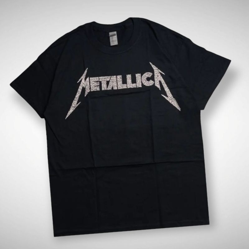 Camiseta Para Hombre De Metallica - Logo De Canciones 40º Aniversario - Negro - RTMTLTSBSON