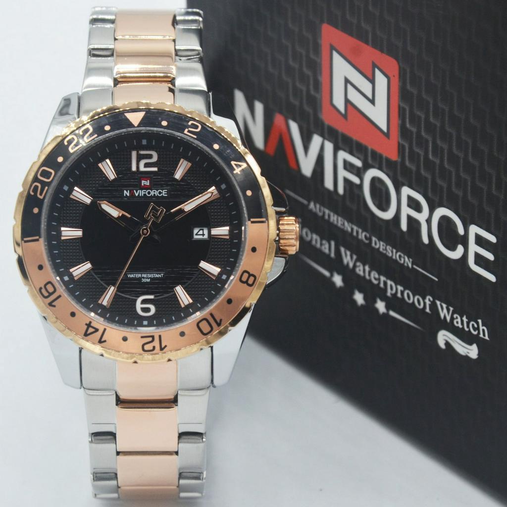 Jam Tangan Pria Naviforce NF 9192 Original Rantai