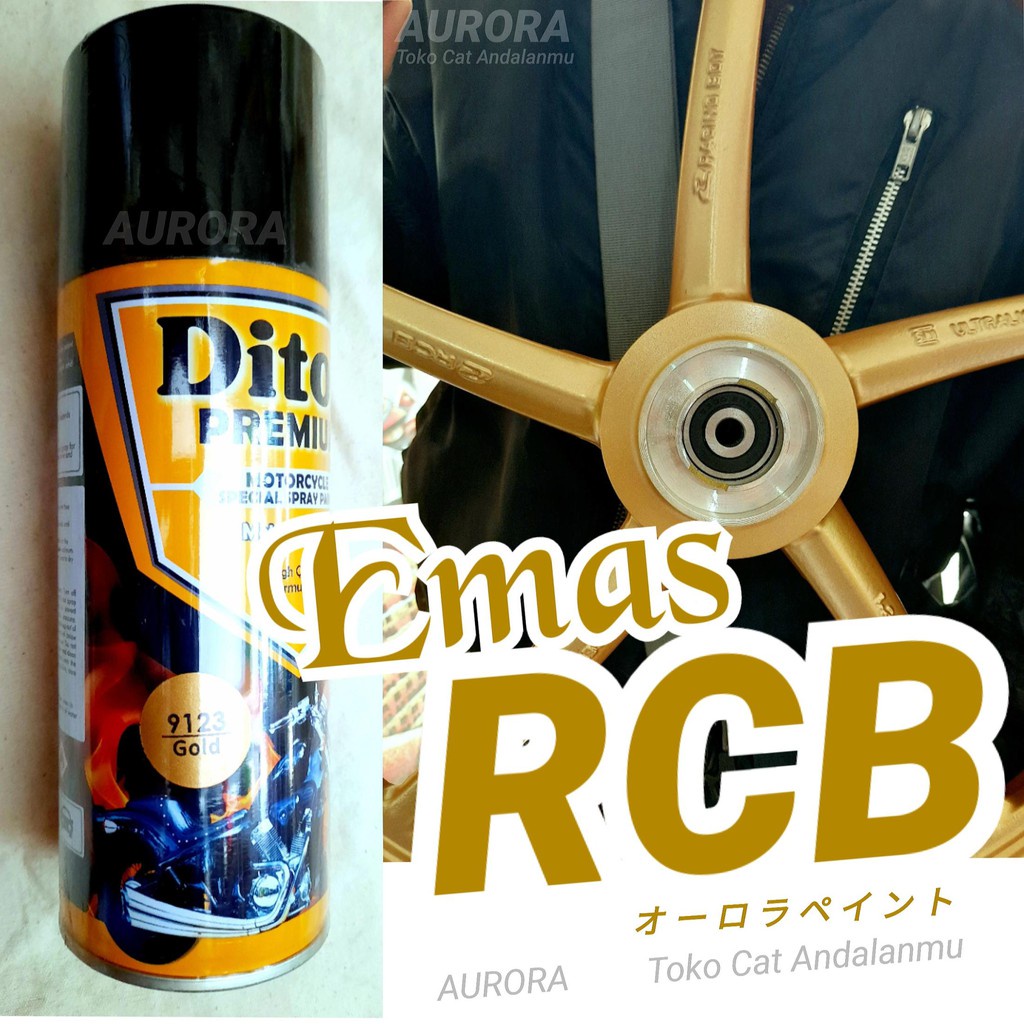 Diton Premium Gold 9123 Emas RCB Mas Bronmas Pilox Tahan Bensin 400cc